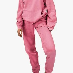 Women's Pink Matching Sweatsuit Small